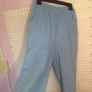 BRIGGS NEW YORK, pants w/pockets and elastic waist, 10P blue